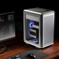 Vỏ Case Cooler Master MasterFrame 400 Mesh Silver (m-ATX, Sẵn 1 fan ARGB, Max 9 fan, Rad 360, USB-C 20Gbps)