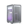 Vỏ Case Cooler Master MasterFrame 400 Mesh Silver (m-ATX, Sẵn 1 fan ARGB, Max 9 fan, Rad 360, USB-C 20Gbps)