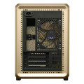 Vỏ Case Cooler Master MasterFrame 400 Mesh Gold Limited Edition (m-ATX, Sẵn 1 fan ARGB, Max 9 fan, Rad 360, USB-C 20Gbps)