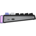 Bàn Phím Cơ Không Dây AULA H108 Đen + Trắng + Tím, Silent Cotton Candy Switch (3 mode, Silent, Pin 8000mAh, Gasket mount, Hotswap)