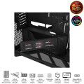 Vỏ Case Asus ROG Cronox GR801 Curve TG Screen Black (Full Tower, E-ATX, Kính cong, No Fan, Max 14 Fan, Rad 360, Màn LCD 9.2", USB-C 20Gbps)