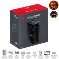 Vỏ Case Asus ROG Cronox GR801 Curve TG Screen Black (Full Tower, E-ATX, Kính cong, No Fan, Max 14 Fan, Rad 360, Màn LCD 9.2", USB-C 20Gbps)