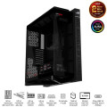Vỏ Case Asus ROG Cronox GR801 Curve TG Screen Black (Full Tower, E-ATX, Kính cong, No Fan, Max 14 Fan, Rad 360, Màn LCD 9.2", USB-C 20Gbps)