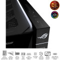 Vỏ Case Asus ROG Cronox GR801 Curve TG Screen Black (Full Tower, E-ATX, Kính cong, No Fan, Max 14 Fan, Rad 360, Màn LCD 9.2", USB-C 20Gbps)
