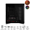 Vỏ Case Asus ROG Cronox GR801 Curve TG Screen Black (Full Tower, E-ATX, Kính cong, No Fan, Max 14 Fan, Rad 360, Màn LCD 9.2", USB-C 20Gbps)