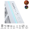 Vỏ Case Asus ROG Cronox GR801 Curve TG Screen White Edition (Full Tower, E-ATX, Kính cong, No Fan, Max 14 Fan, Rad 360, Màn LCD 9.2", USB-C 20Gbps)