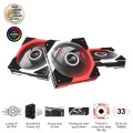 Bộ 3 Fan Case Asus ROG Eurux GR120 ARGB Black - Triple Pack