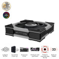 Bộ 3 Fan Case Asus ROG Eurux GR120 ARGB Black - Triple Pack