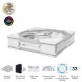 Bộ 3 Fan Case Asus ROG Eurux GR120 ARGB White Edition - Triple Pack