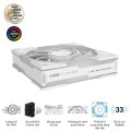 Bộ 3 Fan Case Asus ROG Eurux GR120 ARGB White Edition - Triple Pack
