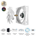 Bộ 3 Fan Case Asus ROG Eurux GR120 ARGB White Edition - Triple Pack