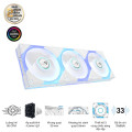 Bộ 3 Fan Case Asus ROG Eurux GR120 ARGB White Edition - Triple Pack