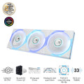 Bộ 3 Fan Case Asus ROG Eurux GR120 ARGB White Edition - Triple Pack