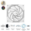 Bộ 3 Fan Case Asus ROG Eurux GR120 ARGB White Edition - Triple Pack