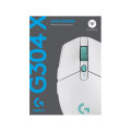 Chuột Gaming Không Dây Logitech G304 X White (HERO 25K, Nhẹ 57g, LIGHTSPEED + USB-C, Pin 106 giờ)