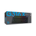 Bàn Phím Cơ Gaming Logitech G316 X 75 Black (USB-C, 8 kHz, Màn LED Dot-Matrix, Gasket mount, Hot-swap, Tactile switch, LIGHTSYNC RGB)