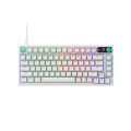 Bàn Phím Cơ Gaming Logitech G316 X 75 White (USB-C, 8 kHz, Màn LED Dot-Matrix, Gasket mount, Hot-swap, Tactile switch, LIGHTSYNC RGB)