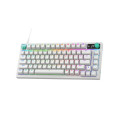 Bàn Phím Cơ Gaming Logitech G316 X 75 White (USB-C, 8 kHz, Màn LED Dot-Matrix, Gasket mount, Hot-swap, Tactile switch, LIGHTSYNC RGB)