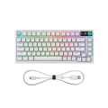 Bàn Phím Cơ Gaming Logitech G316 X 75 White (USB-C, 8 kHz, Màn LED Dot-Matrix, Gasket mount, Hot-swap, Tactile switch, LIGHTSYNC RGB)