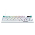 Bàn Phím Cơ Gaming Logitech G316 X 98 White (USB-C, 8 kHz, Màn LED Dot-Matrix, Gasket mount, Hot-swap, Tactile switch, LIGHTSYNC RGB)