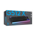 Bàn Phím Cơ Gaming Logitech G512 X 75 TMR Black (USB-C, Rapid Trigger, 8 kHz, Dual Swap, LIGHTSYNC RGB)