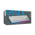 Bàn Phím Cơ Gaming Logitech G512 X 75 TMR White (USB-C, Rapid Trigger, 8 kHz, Dual Swap, LIGHTSYNC RGB)