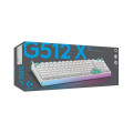 Bàn Phím Cơ Gaming Logitech G512 X 98 TMR White (USB-C, Rapid Trigger, 8 kHz, Dual Swap, LIGHTSYNC RGB)
