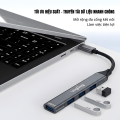 Bộ Chia USB-C to USB 3.0 4 PORT VegGieg V-K304 (3X USB 2.0+ 1 USB 3.0)