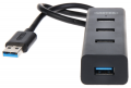 Hub USB 4 port 3.0 Unitek Y3089 Black ( cáp 0.6m)