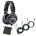 Tai nghe kiểm âm Audio-Technica ATH-M50X chính hãng, cáp rời, jack cắm 3.5 + 6.0mm, có thể gấp gọn