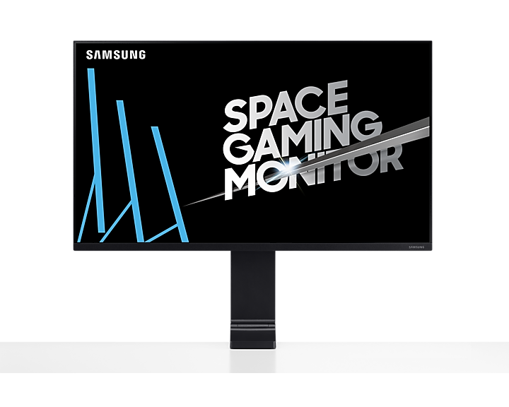 Màn hình "The Space" 32" SAMSUNG LS32R750QEEXXV, màn hình chuyên cho thiết kế, độ phân giải 4K, 1 tỷ màu, tấm nền VA, 60Hz, 4ms, Hub USB, chân đế kẹp bàn tiết kiệm không gian