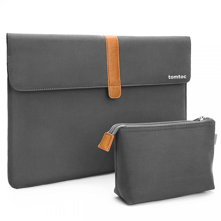 TÚI CHỐNG SỐC TOMTOC ENVELOPE + POUCH 13 INCH GRAY (A19-B01G)