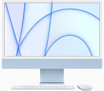 iMac 24 inch 4.5K Apple M1 2021 MGPD3 (8 Core GPU/8GB RAM /512GB SSD/MÀU XANH)