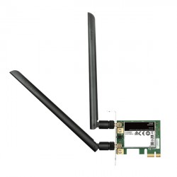 Bộ nhận sóng không dây gắn trong PC cổng PCI EX tốc độ cao, băng tần kép D-LINK DWA-582 AC1200 (2 anten rời 5 dBi)
