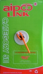 Cáp mạng AIPOOLINK OFC Cat 5e 24A WG (305m, màu cam)