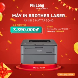 Máy in Laser Brother HL-L2321D (In hai mặt tự động, Rất thuận tiện cho giáo viên in giáo án)