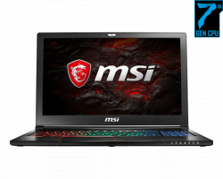 LAPTOP MSI GS63 7RE 038XVNMSI GS63 7RE 038XVN (I7 7700HQ, Ram 16GB, HDD 1TB+128GB, Màn hình 15.6" FHD, VGA 4GB, WIN 10)