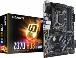 MAINBOARD GIGABYTE Z370 HD3. S-V-L. LGA1151V2. COFFEELAKE. DDR4X4