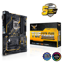 MAINBOARD ASUS Z370 TUF PLUS GAMING. LGA 1151V2. DDR4x4. HDMI/DVI/USB-C