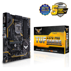 MAINBOARD ASUS Z370 TUF PRO GAMING. LGA 1151V2. DDR4x4. HDMI/DVI/USB-C