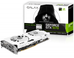 VGA CARD GALAX GeForce® GTX 1070 EXOC-SNPR WHITE 8GB GDDR5 256-bit DP1.4/HDMI 2.0b/DVI-D