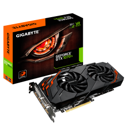 VGA CARD GIGABYTE GTX1070Ti 8GB WF 256BIT 2 FAN WINDFORCE