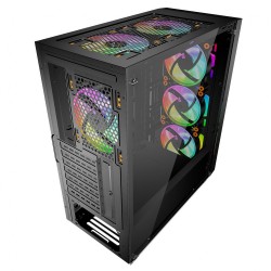 CASE XIGMATEK ARIES EN40438 (2 mặt kính cường lực, No Fan, lắp được tối đa 6 fan 12cm)