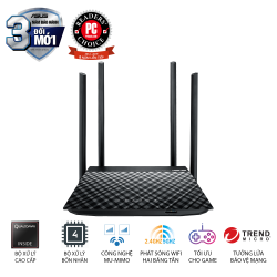 Bộ phát sóng Wifi ASUS RT-AC1300UHP (Dũng Sĩ Xuyên Tường) AC1300 MU-MIMO, 2 băng tần, AiProtection, USB 3.0
