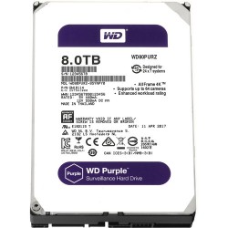 HDD 3.5 WD 8TB PURPLE AV SATA 6Gb/s 64MB CACHE 7200RPM (WD80PURZ)