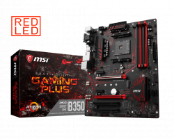 MAINBOARD MSI B350 GAMING PLUS. AMD RYZEN 4. DDR4X4. HDMI/DVI/DSUB