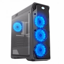 CASE GAMEMAX STARLIGHT MID TOWER (sẵn 4 fan 12CM Led blue)