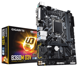 MAINBOARD GIGABYTE B360M D3V. S-V-L. LGA1151V2. COFFEELAKE. DDR4x2