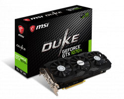 VGA CARD MSI GTX1070Ti 8GB DUKE DDR5 256BIT 2 FAN