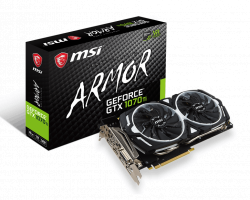 VGA CARD MSI GTX1070Ti 8GB ARMOR DDR5 256BIT 2 FAN
